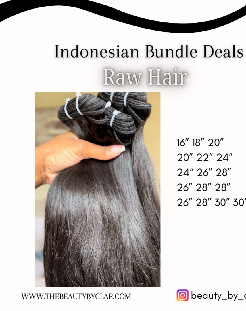 3PCs Raw Indonesian Bundles Deals 3pc offer