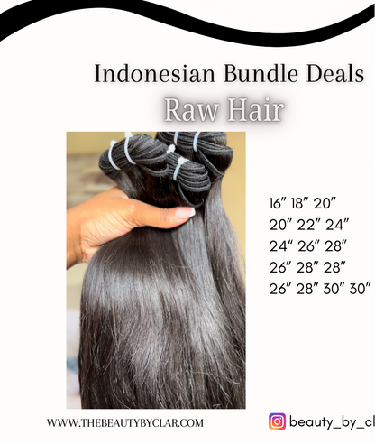 (Ready to ship) 3PCs  Raw Indonesian  Bundles Deals 3pc offer