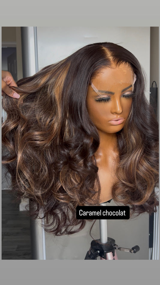 (Ready to ship) Caramel chocolat wig