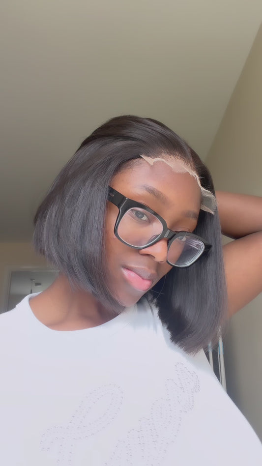 Raw 5x5 HD Bob  unit wig
