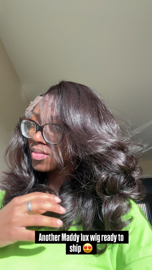 Ready to ship 6x6 Premium Maddy Lux wig